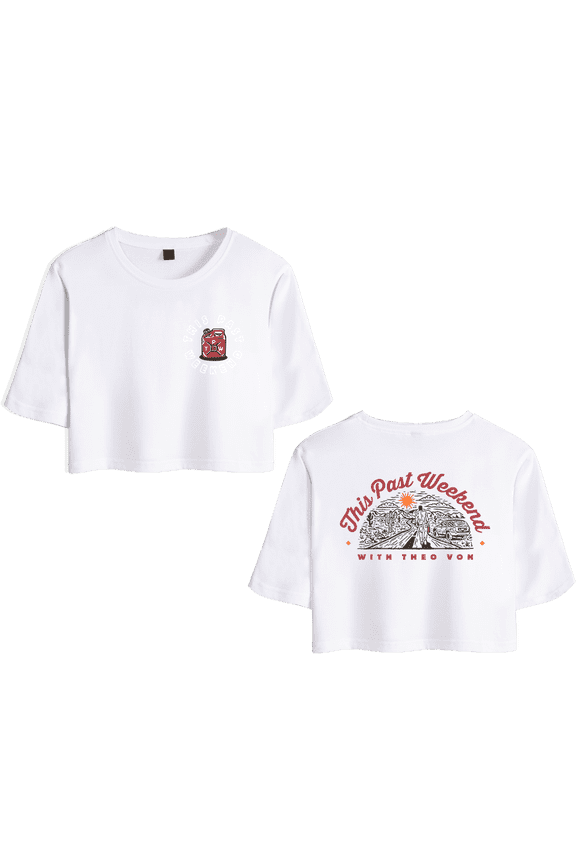 Theo Von Merch This Part Weekend Crop Top T-shirt Suits Girls Women Short Sleeve Tee