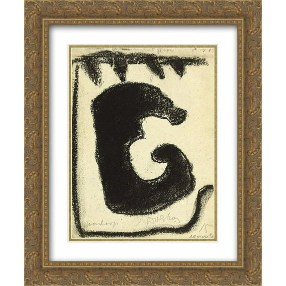 Theo van Doesburg 2x Matted 20x24 Gold Ornate Framed Art Print 'Despair'