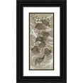 thumbnail image 1 of Theo van Hoytema 8x14 Black Ornate Wood Framed Double Matted Museum Art Print Titled: Eight Turkeys (1892), 1 of 5
