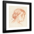 thumbnail image 1 of Theo van Rysselberghe 12x14 Black Modern Framed Museum Art Print Titled - Vrouwenkop (1872 - 1926), 1 of 5
