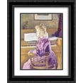 thumbnail image 1 of Theo van Rysselberghe 2x Matted 20x24 Black Ornate Framed Art Print 'Maria Sethe at the Harmonium', 1 of 2