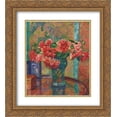 thumbnail image 1 of Theo van Rysselberghe 2x Matted 20x24 Gold Ornate Framed Art Print 'Dahlias (to Mme Madeleine E.R Bonnet)', 1 of 2