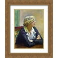thumbnail image 1 of Theo van Rysselberghe 2x Matted 20x24 Gold Ornate Framed Art Print 'Maria Van Rysselberghe with Crossed Arms', 1 of 2