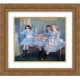 thumbnail image 1 of Theo van Rysselberghe 2x Matted 22x20 Gold Ornate Framed Art Print 'Three Children in Blue', 1 of 2