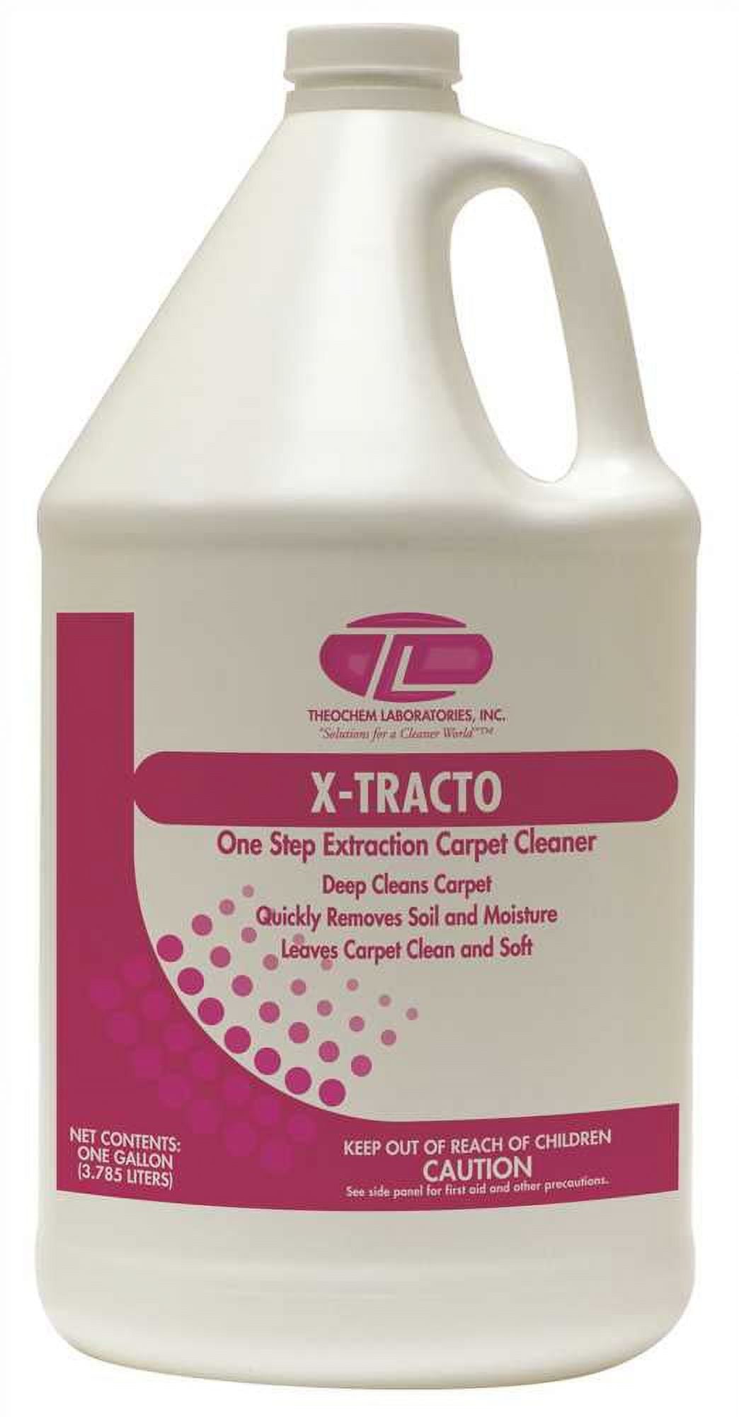 Theochem Laboratories 101215-99990-7G X-Tracto 1 Gal. Carpet Cleaner Colorless