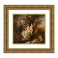thumbnail image 1 of Theodoor van Thulden 21x20 Gold Ornate Framed and Double Matted Museum Art Print Titled - Triumph of Galatea (1659), 1 of 4