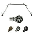 thumbnail image 1 of Theodor 13/16" Bay Window curtain rod 20"-36", 38"-72" - Satin Nickel,(ABay-16-5), 1 of 5