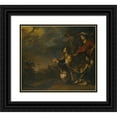 thumbnail image 1 of Theodor Boeyermans 17x15 Black Ornate Wood Framed Double Matted Museum Art Print Titled - The Emperor Constantine's Vision of the Cross Before the Battle of the Milvian Bridge, 1 of 5