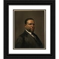 thumbnail image 1 of Theodor Kaufmann 12x14 Black Ornate Wood Framed Double Matted Museum Art Print Titled: Senator Revels (ca. 1861-1897), 1 of 5