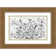 thumbnail image 1 of Theodor Severin Kittelsen 2x Matted 24x20 Gold Ornate Framed Art Print 'Krigen Mellom Froskene Og Musene 10', 1 of 2