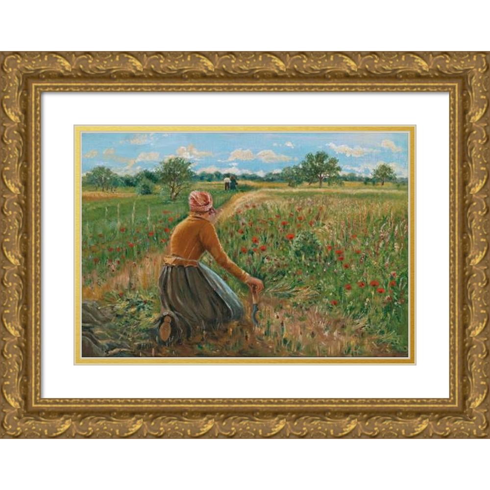 Theodor Von Hörmann 24x18 Black Modern Framed Museum Art Print