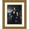 thumbnail image 1 of Theodore E. Pine 12x14 Gold Ornate Wood Frame and Double Matted Museum Art Print Titled - Mr. and Mrs. Daniel T. Macfarlan (1858), 1 of 4