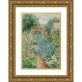 thumbnail image 1 of Theodore Earl Butler 11x14 Gold Ornate Wood Frame and Double Matted Museum Art Print Titled - Flower Garden (1908), 1 of 4