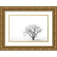 thumbnail image 1 of Theodore, George and Marilu 14x11 Gold Ornate Wood Framed with Double Matting Museum Art Print Titled - Lone tree, 1 of 4