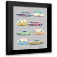 thumbnail image 1 of Theodore, James 12x14 Black Modern Framed Museum Art Print Titled - Vintage Cars and Campers No. 2, 1 of 5