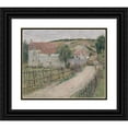 thumbnail image 1 of Theodore Robinson 14x12 Black Ornate Wood Framed Double Matted Museum Art Print Titled: The Old Mill (Vieux Moulin) (ca. 1892), 1 of 5