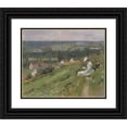 thumbnail image 1 of Theodore Robinson 14x12 Black Ornate Wood Framed Double Matted Museum Art Print Titled: The Valley of Arconville (C. 1887), 1 of 5
