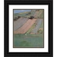 thumbnail image 1 of Theodore Robinson 15x18 Black Ornate Wood Framed Double Matted Museum Art Print Titled - A Hillside, Giverny (1887), 1 of 5