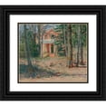 thumbnail image 1 of Theodore Robinson 23x20 Black Ornate Framed Double Matted Museum Art Print Titled: House in Virginia (Castle Hill), 1 of 5