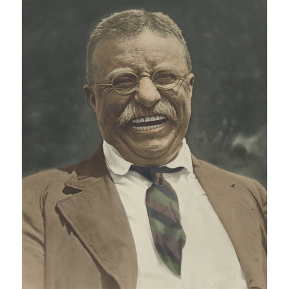 Theodore Roosevelt Laughing History (24 x 36)