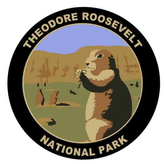 Theodore Roosevelt National Park Decorative Car Truck Decal Window Sticker Vinyl Die-Cut Wildlife Travel Adventure Vacation Tourist Souvenir
