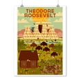 thumbnail image 1 of Theodore Roosevelt National Park, North Dakota, Geometric National Park Series, 1 of 2