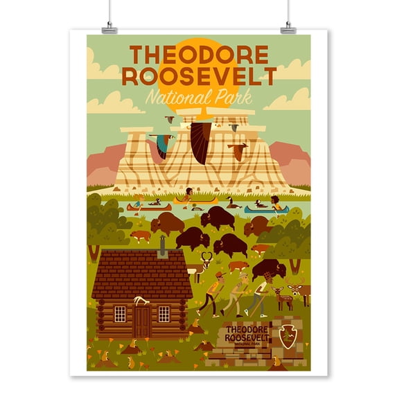 Theodore Roosevelt National Park, North Dakota, Geometric National Park Series