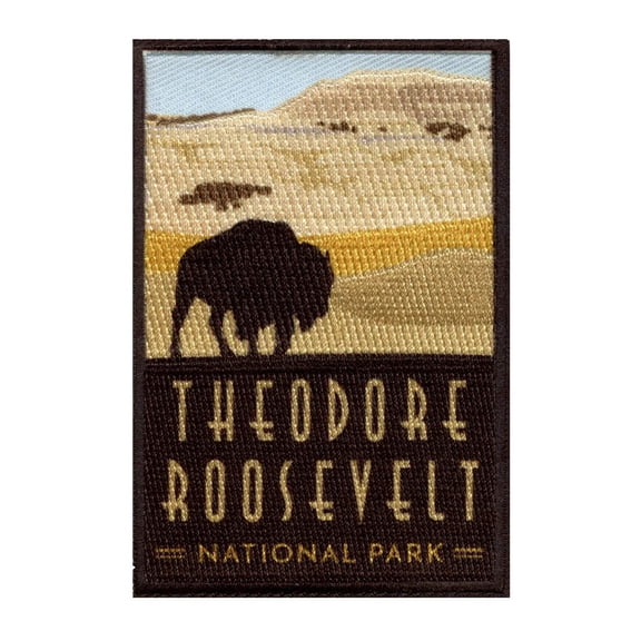 Theodore Roosevelt National Park Patch North Dakota Travel Bison Sublimated Iron On