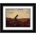 thumbnail image 1 of Theodore Rousseau 2x Matted 24x20 Black Ornate Framed Art Print 'LookáatáBarbizon', 1 of 2