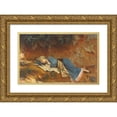 thumbnail image 1 of Theodoros Ralli 18x13 Gold Ornate Wood Frame and Double Matted Museum Art Print Titled - Resting Greek Girl, 1 of 4