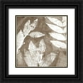 thumbnail image 1 of Theodosiou, Matina 26x26 Black Ornate Wood Framed with Double Matting Museum Art Print Titled - Petal Imprint II Neutral Version, 1 of 4