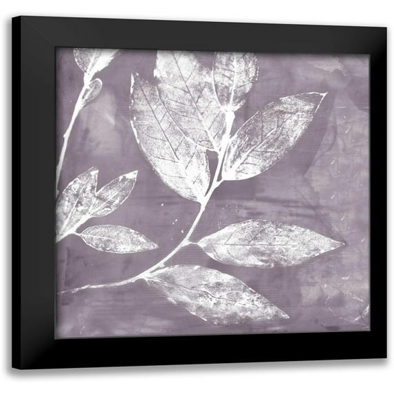 Theodosiu, Matina 20x20 Black Modern Framed Museum Art Print Titled - Petal Imprint I