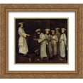 thumbnail image 1 of Theodule Ribot 2x Matted 24x20 Gold Ornate Framed Art Print 'Kitchen Scene ', 1 of 2