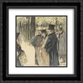 thumbnail image 1 of Theophile Steinlen 2x Matted 20x20 Black Ornate Framed Art Print 'Mon Oncle Hilaire ', 1 of 2