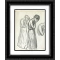 thumbnail image 1 of Theophile Steinlen 2x Matted 20x24 Black Ornate Framed Art Print 'Femmes Pleurant', 1 of 2