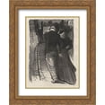 thumbnail image 1 of Theophile Steinlen 2x Matted 20x24 Gold Ornate Framed Art Print 'Qu-avez Vous Fait', 1 of 2