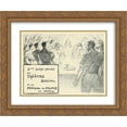 thumbnail image 1 of Theophile Steinlen 2x Matted 24x20 Gold Ornate Framed Art Print 'La Paque Socialiste', 1 of 2