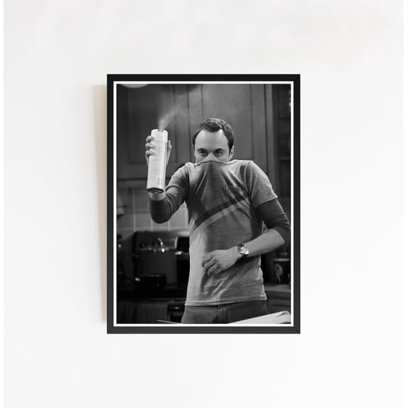 Theoretical Physicist Disinfectant Spray Cleansing Formula Quirky Sitcom Art, Unframed Poster
