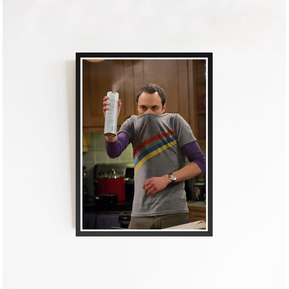 Theoretical Physicist Disinfectant Spray Cleansing Formula Quirky Sitcom Art Version Beta, Unframed Poster