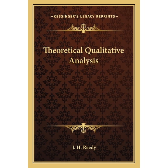 Theoretical Qualitative Analysis (Paperback)
