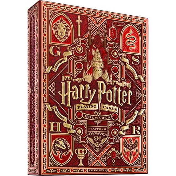 Theory 11 Harry Potter Game Deck Gryffindor Red Playing Cards