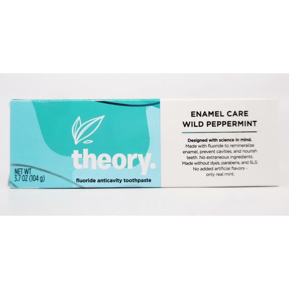Theory Enamel Care Fluoride Anticavity Toothpaste, Wild Peppermint, 3.7 oz.