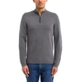 thumbnail image 1 of Theory GREY HEATHER MULTI Detroe Milos Quarter-Zip Wool Sweater, US X-Large, 1 of 2