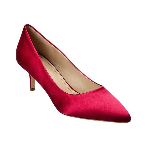 Theory Kitten Satin Pump, 37.5, Red