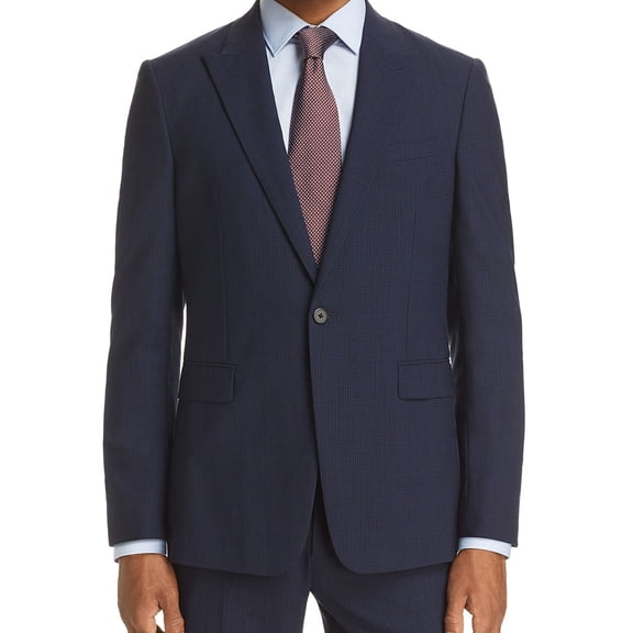 Theory Mens Chambers Two Button Blazer Jacket, Blue, 42 Short