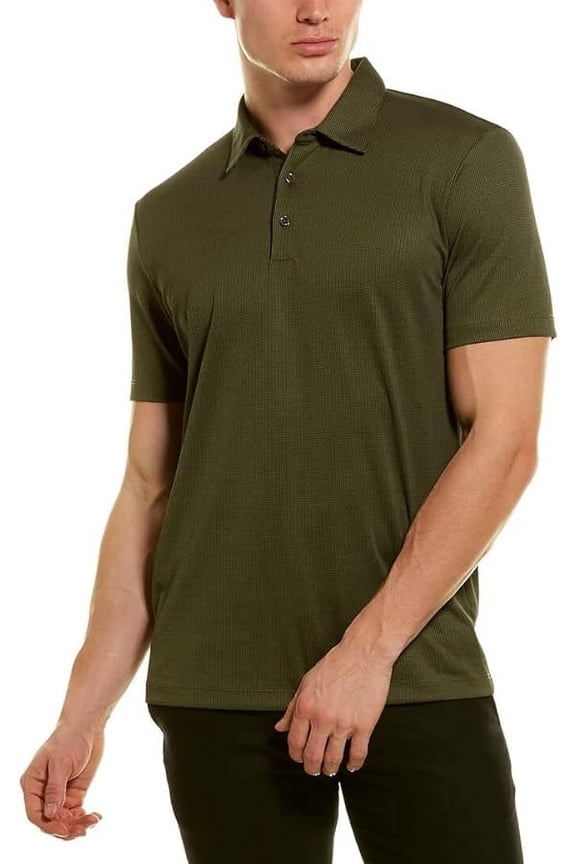 Mens Cut & Sew Polo Shirt, Green Size Xlarge