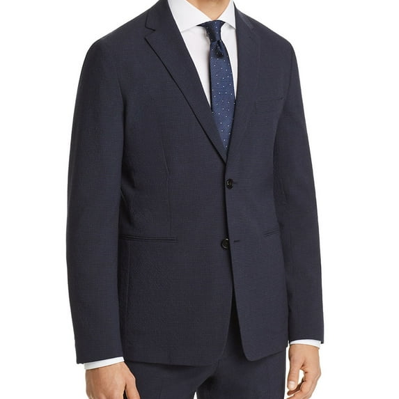 Theory Mens Gansevoort Two Button Blazer Jacket, Blue, 40 Regular