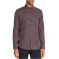 thumbnail image 1 of Theory Mens Murrary Button Up Shirt, Purple, Large, 1 of 1