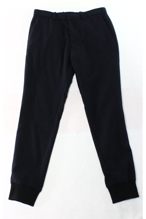 Mens Packor Elastic Cuff Stripe Wool Pants 36 Eclipse Stripe