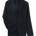 thumbnail image 1 of Theory Mens Solid Stretch Two Button Blazer Jacket, Blue, 40 Long, 1 of 2